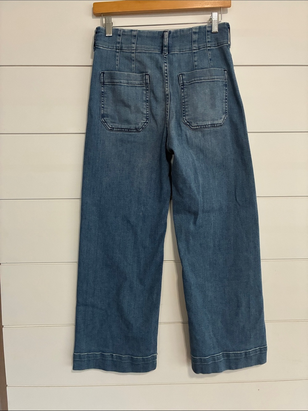 Maeve Colette Wide-Leg Crop Jeans from Anthropologie size 26 - Picture 6 of 7